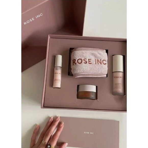 Rose Inc The Brightening Essentials Gift Set with Headband $114 Retail - Picture 2 of 4